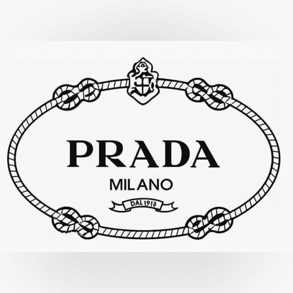 Prada Black Logo Men’s Accessory Emblem